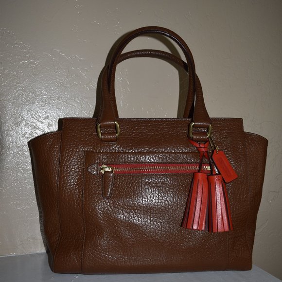 Coach Borwn Leather Satchel - Picture 1 of 3